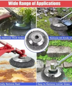 BF 6 Pouces Tete Debroussailleuse Universelle, 150mm*25.4mm Brosse De Desherbage Pour Debroussailleuse, Brosse à Désherber De Mauvaises Herbes Ronde, Pour Pelouse Jardin Agriculture 10 BF 6 Pouces Tete Debroussailleuse Universelle, 150mm*25.4mm Brosse De Desherbage Pour Debroussailleuse, Brosse à Désherber De Mauvaises Herbes Ronde, Pour Pelouse Jardin Agriculture -Débroussailleuse Soldes Magasin 66763802 4