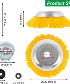 BF Brosse Desherbage Debroussailleuse 8 Pouce, Tete Brosse Désherbage En Nylon, Tête De Désherbage Rotative Ronde, Pour Outils De Pelouse Jardin Agriculture -Débroussailleuse Soldes Magasin 66763876 2