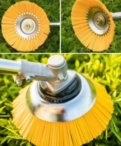BF Brosse Desherbage Debroussailleuse 8 Pouce, Tete Brosse Désherbage En Nylon, Tête De Désherbage Rotative Ronde, Pour Outils De Pelouse Jardin Agriculture -Débroussailleuse Soldes Magasin 66763876 5