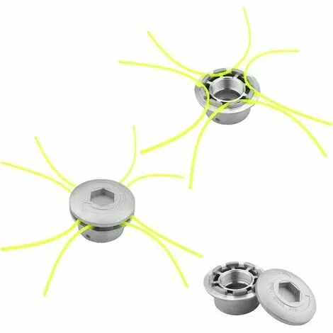 ZHUOXUAN Tête De Débroussailleuse Universelle, Tête Coupe-bordure En Aluminium Fils Pour Débroussailleuse à Essence Tondeuse à Gazon 4 ZHUOXUAN Tête De Débroussailleuse Universelle, Tête Coupe-bordure En Aluminium Fils Pour Débroussailleuse à Essence Tondeuse à Gazon – Image 2