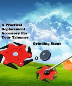 FVO Tête De Coupe Extérieure Lame De Débroussailleuse 65Mn Accessoires De Tête De Tondeuse À Gazon 6 Remplacement De La Tondeuse De Rasoir En Acier Avec Affûteuse De Lame (Kits D'Adaptateur Non Inclus) 8 FVO Tête De Coupe Extérieure Lame De Débroussailleuse 65Mn Accessoires De Tête De Tondeuse À Gazon 6 Remplacement De La Tondeuse De Rasoir En Acier Avec Affûteuse De Lame (Kits D'Adaptateur Non Inclus) -Débroussailleuse Soldes Magasin 66999054 2