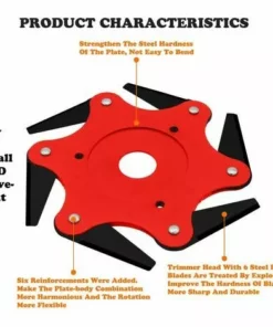 FVO Tête De Coupe Extérieure Lame De Débroussailleuse 65Mn Accessoires De Tête De Tondeuse À Gazon 6 Remplacement De La Tondeuse De Rasoir En Acier Avec Affûteuse De Lame (Kits D'Adaptateur Non Inclus) 9 FVO Tête De Coupe Extérieure Lame De Débroussailleuse 65Mn Accessoires De Tête De Tondeuse À Gazon 6 Remplacement De La Tondeuse De Rasoir En Acier Avec Affûteuse De Lame (Kits D'Adaptateur Non Inclus) -Débroussailleuse Soldes Magasin 66999054 3