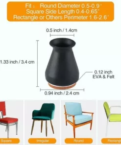 DECKON Protecteurs De Sol De Jambe De Chaise En Silicone Avec Felt Fit 0.5 « - 1 » 16 Pcs 9 DECKON Protecteurs De Sol De Jambe De Chaise En Silicone Avec Felt Fit 0.5 « - 1 » 16 Pcs -Débroussailleuse Soldes Magasin 67240774 3