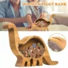DECKON Animal En Bois Forme De Dinosaure Piggy Bank Money Saving Box Enfants Cadeau Décoration De La Maison Brachiosaurus -Débroussailleuse Soldes Magasin 67240891 1