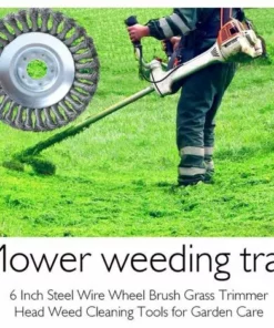 ALMI 6 Pouces(150mm*25.4mm) Tête Brosse Désherbage Pour Jardin Brique Route Pavage Joints Moss Rouille élimination -Débroussailleuse Soldes Magasin 67257113 4