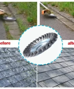 ALMI 6 Pouces(150mm*25.4mm) Tête Brosse Désherbage Pour Jardin Brique Route Pavage Joints Moss Rouille élimination -Débroussailleuse Soldes Magasin 67257113 5