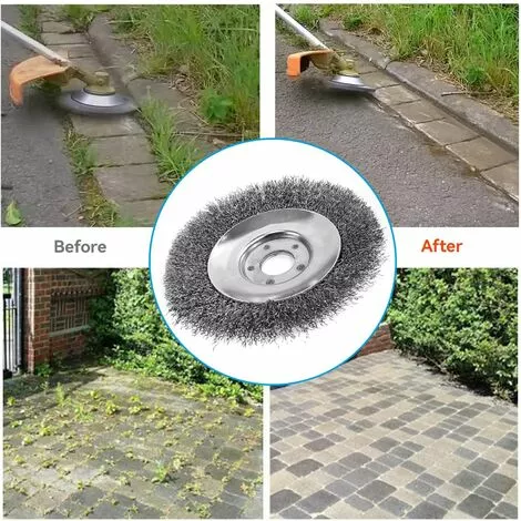 OCXIN Débroussailleuse à Mauvaises Herbes, Brosse à Mauvaises Herbes De 150 Mm * 25,4 Mm, Accessoires De Débroussailleuse Professionnels, élimination Efficace De La Mousse à Brosse Métallique Fine, élimination De La Rouille, Désherbage (6 Pouces) 7 OCXIN Débroussailleuse à Mauvaises Herbes, Brosse à Mauvaises Herbes De 150 Mm * 25,4 Mm, Accessoires De Débroussailleuse Professionnels, élimination Efficace De La Mousse à Brosse Métallique Fine, élimination De La Rouille, Désherbage (6 Pouces) – Image 5
