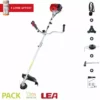 Pack Huile + Rotofil Thermique 52cc Harnais Fil Lame 3 Dents LEA LE25517BP -Débroussailleuse Soldes Magasin 67358729 1