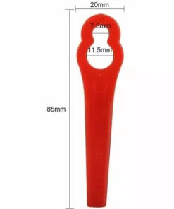 THSINDE Lot De 100 Lames En Plastique De Rechange Pour Lames De Coupe De Coupe-bordures Kit De Pièces De Moteur De Lame De Coupe Pour FRT18A FRT18A1 Art 46155 FRT20A1 Accessoires -Débroussailleuse Soldes Magasin 67502935 3
