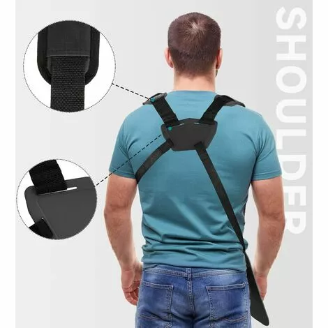 REGALI Harnais Debroussailleuse - Harnais De Débroussailleuse Universelle à Double Boutonnage Pour Débroussailleuse Stihl, Echo, Honda, Husqvarna, Shindaiwa (Noir) 5 REGALI Harnais Debroussailleuse - Harnais De Débroussailleuse Universelle à Double Boutonnage Pour Débroussailleuse Stihl, Echo, Honda, Husqvarna, Shindaiwa (Noir) – Image 3