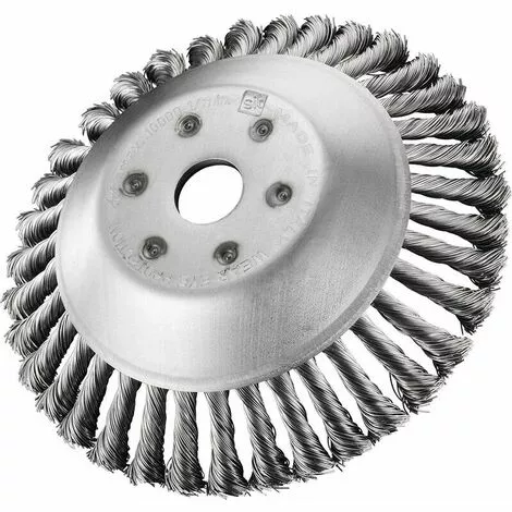 QERSTA Brosse à Mauvaises Herbes Débroussailleuse Coupeur Tête Pour Débroussailleuse Brosse Ronde Pour Débroussailleuse (6") 3 QERSTA Brosse à Mauvaises Herbes Débroussailleuse Coupeur Tête Pour Débroussailleuse Brosse Ronde Pour Débroussailleuse (6")