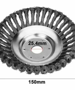 ENLENK Brosse De Débroussailleuse à Gazon, 150x25.4mm Brosse à Désherber Ronde Pour éliminer Les Mauvaises Herbes, Tête Brosse Rotative Avec Roue En Fil D'acier Massif Pour Jardin Agriculture(6 Pouce) 8 ENLENK Brosse De Débroussailleuse à Gazon, 150x25.4mm Brosse à Désherber Ronde Pour éliminer Les Mauvaises Herbes, Tête Brosse Rotative Avec Roue En Fil D'acier Massif Pour Jardin Agriculture(6 Pouce) -Débroussailleuse Soldes Magasin 67677865 2