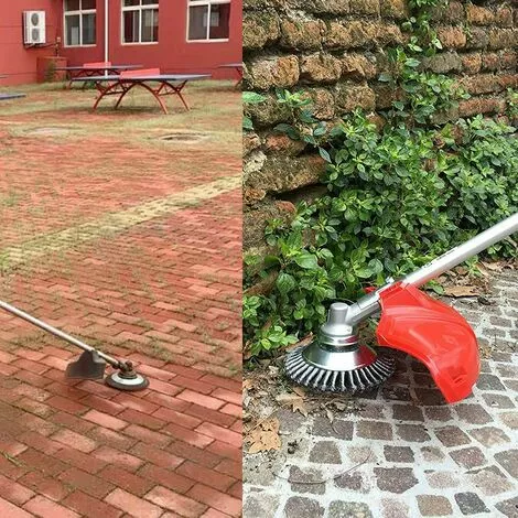 ENLENK Brosse De Débroussailleuse à Gazon, 150x25.4mm Brosse à Désherber Ronde Pour éliminer Les Mauvaises Herbes, Tête Brosse Rotative Avec Roue En Fil D'acier Massif Pour Jardin Agriculture(6 Pouce) 7 ENLENK Brosse De Débroussailleuse à Gazon, 150x25.4mm Brosse à Désherber Ronde Pour éliminer Les Mauvaises Herbes, Tête Brosse Rotative Avec Roue En Fil D'acier Massif Pour Jardin Agriculture(6 Pouce) – Image 5