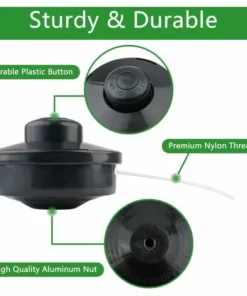 ENLENK Lot De 2 Tête De Débroussailleuse Universelle Nylon Bobine De Rechange Et Tête De Coupe M10 X 1,25 Pour Débroussailleuse Thermique à Essence -Débroussailleuse Soldes Magasin 67680067 4