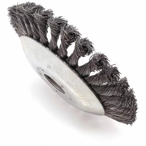 ECHOO Tête De Débroussailleuse Conique En Fil De Fer Noué Pour Tondeuse à Gazon - Plateau De Désherbage En Métal Pour Débroussailleuse (Diamètre Extérieur150mm, Trou Intérieur 25mm) 3 ECHOO Tête De Débroussailleuse Conique En Fil De Fer Noué Pour Tondeuse à Gazon - Plateau De Désherbage En Métal Pour Débroussailleuse (Diamètre Extérieur150mm, Trou Intérieur 25mm)