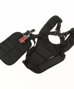 FLYME Ceinture Coupe-Bordures Noire Confort Double Bandoulière En Nylon Réglable Accessoires Pour Débroussailleuses Noir 11 X 4,7 X 3,6 Pouces