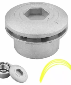 FLYME Tête De Coupe Gazon En Aluminium, Tête De Coupe En Aluminium, Tête De Coupe En Aluminium, Tête De Coupe Universelle Pour Jardin, Pelouse, Cour