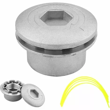 FLYME Tête De Coupe Gazon En Aluminium, Tête De Coupe En Aluminium, Tête De Coupe En Aluminium, Tête De Coupe Universelle Pour Jardin, Pelouse, Cour 3 FLYME Tête De Coupe Gazon En Aluminium, Tête De Coupe En Aluminium, Tête De Coupe En Aluminium, Tête De Coupe Universelle Pour Jardin, Pelouse, Cour