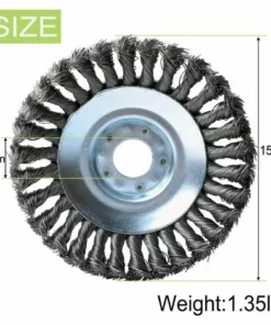 LLOVE Brosse De Désherbage à Tête De 6 "(150 Mm * 25,4 Mm) Pour L'élimination De La Mousse Et De La Rouille Des Joints De Pavage De Briques De Jardin 8 LLOVE Brosse De Désherbage à Tête De 6 "(150 Mm * 25,4 Mm) Pour L'élimination De La Mousse Et De La Rouille Des Joints De Pavage De Briques De Jardin -Débroussailleuse Soldes Magasin 67890755 2