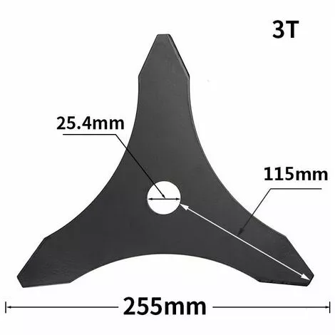 YOOUYIDA Lame De Débroussailleuse à Trois Dents One-For-All Pour Machines Stihl, Husqvarna, Mitox, Echo, Kawasaki Et Autres 5 YOOUYIDA Lame De Débroussailleuse à Trois Dents One-For-All Pour Machines Stihl, Husqvarna, Mitox, Echo, Kawasaki Et Autres – Image 3