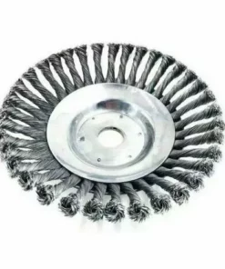 YOOUYIDA Tête Universelle De Coupe-Herbe De Brosse De Roue De Fil D'acier, Coupe-Bordures De Jardin Tête De Coupe De Brosse De Mauvaises Herbes De Jardin (1 Pièce，6 Pouces)