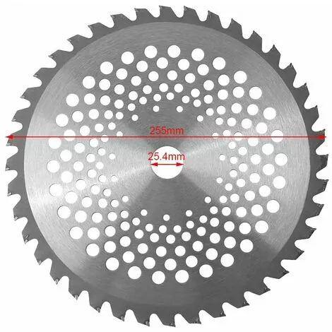 Lame De Débroussailleuse Lames De Scie à Bois De 40 Dents 1'' Diamètre De L'alésage 10'' Lames à Pointe En Carbure Pour L'herbe De Jardin 1,5 X 255 X 25,4mm 13Treize 4 Lame De Débroussailleuse Lames De Scie à Bois De 40 Dents 1'' Diamètre De L'alésage 10'' Lames à Pointe En Carbure Pour L'herbe De Jardin 1,5 X 255 X 25,4mm 13Treize – Image 2