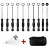 QERSTA Lot De 10 Outil De Réglage De Carburateur Avec Brosse De Nettoyage Aiguille De Carburateur -Débroussailleuse Soldes Magasin 68096184 1