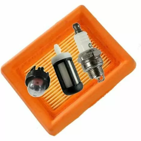 QERSTA Filtre à Air + Filtres à Carburant + Bougie D'allumage Pour Stihl Fs120, Fs200 3 QERSTA Filtre à Air + Filtres à Carburant + Bougie D'allumage Pour Stihl Fs120, Fs200