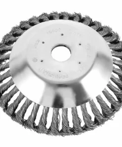 HEGUYEY Tête De Débroussailleuse Conique En Fil D'acier Solide Noué De 200 Mm Pour Tondeuse à Gazon - Jardin Et Mauvaises Herbes Weedin