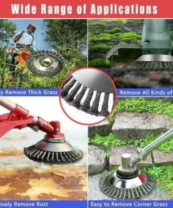 6 Pouces 150mm Brosse De Désherbage Bol Type Torsion Fil Roue Pelouse Jardin Outils Agricoles Débroussailleuse HANBING -Débroussailleuse Soldes Magasin 68322156 2