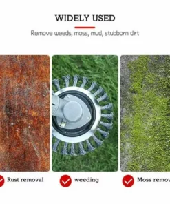 6 Pouces 150mm Brosse De Désherbage Bol Type Torsion Fil Roue Pelouse Jardin Outils Agricoles Débroussailleuse HANBING -Débroussailleuse Soldes Magasin 68322156 5