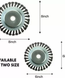 ENLENK Tête Universelle De Coupe-Herbe De Brosse De Roue De Fil D'acier, Coupe-Bordures De Jardin Tête De Coupe De Brosse De Mauvaises Herbes De Jardin (1 Pièce，6 Pouces) -Débroussailleuse Soldes Magasin 68338899 2