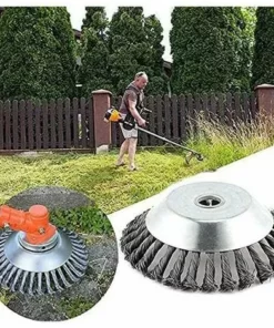 ENLENK Tête Universelle De Coupe-Herbe De Brosse De Roue De Fil D'acier, Coupe-Bordures De Jardin Tête De Coupe De Brosse De Mauvaises Herbes De Jardin (1 Pièce，6 Pouces) -Débroussailleuse Soldes Magasin 68338899 5