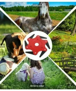 GRID COOL Tete De Coupe, 6 Dents, Outil De Mangeur D'Herbe -Débroussailleuse Soldes Magasin 68493046 3