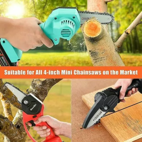 GRID COOL Accessoire Pour Débroussailleuse Chaîne De Scie à Guide Compatible Avec Une Batterie Portable électrique Sans Fil De 4 Pouces 5 GRID COOL Accessoire Pour Débroussailleuse Chaîne De Scie à Guide Compatible Avec Une Batterie Portable électrique Sans Fil De 4 Pouces – Image 3