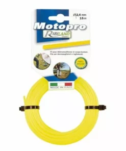 RIBIMEX Fil Rond Diam.2,4 Mm X 50m Jaune ''MOTOPRO''