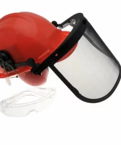 JARDIAFFAIRES Casque Forestier Professionnel Avec Visière Et Anti-bruit Normes CE