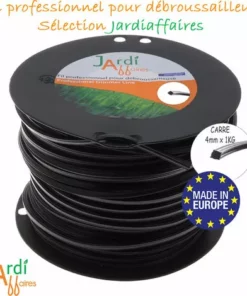 JARDIAFFAIRES Bobine De Fil Extra Pro Carré Pour Débroussailleuse 4mm X 64 Mètres -Débroussailleuse Soldes Magasin 9141025 3