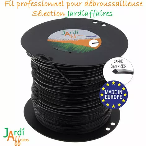 JARDIAFFAIRES Bobine De Fil Extra Pro Carré Pour Débroussailleuse 3mm X 218 Mètres 5 JARDIAFFAIRES Bobine De Fil Extra Pro Carré Pour Débroussailleuse 3mm X 218 Mètres – Image 3