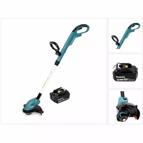 Makita DUR 181 18V Li-Ion Coupe-herbe Sans Fil + 1x Batterie BL 1850 5,0 Ah - Sans Chargeur 4 Makita DUR 181 18V Li-Ion Coupe-herbe Sans Fil + 1x Batterie BL 1850 5,0 Ah - Sans Chargeur – Image 2